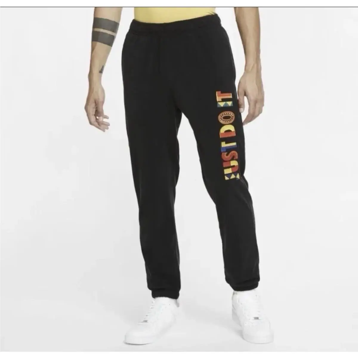 Nike Sportswear Reissue Fleece Joggers Black CW1676-01 Just Do It Medium
