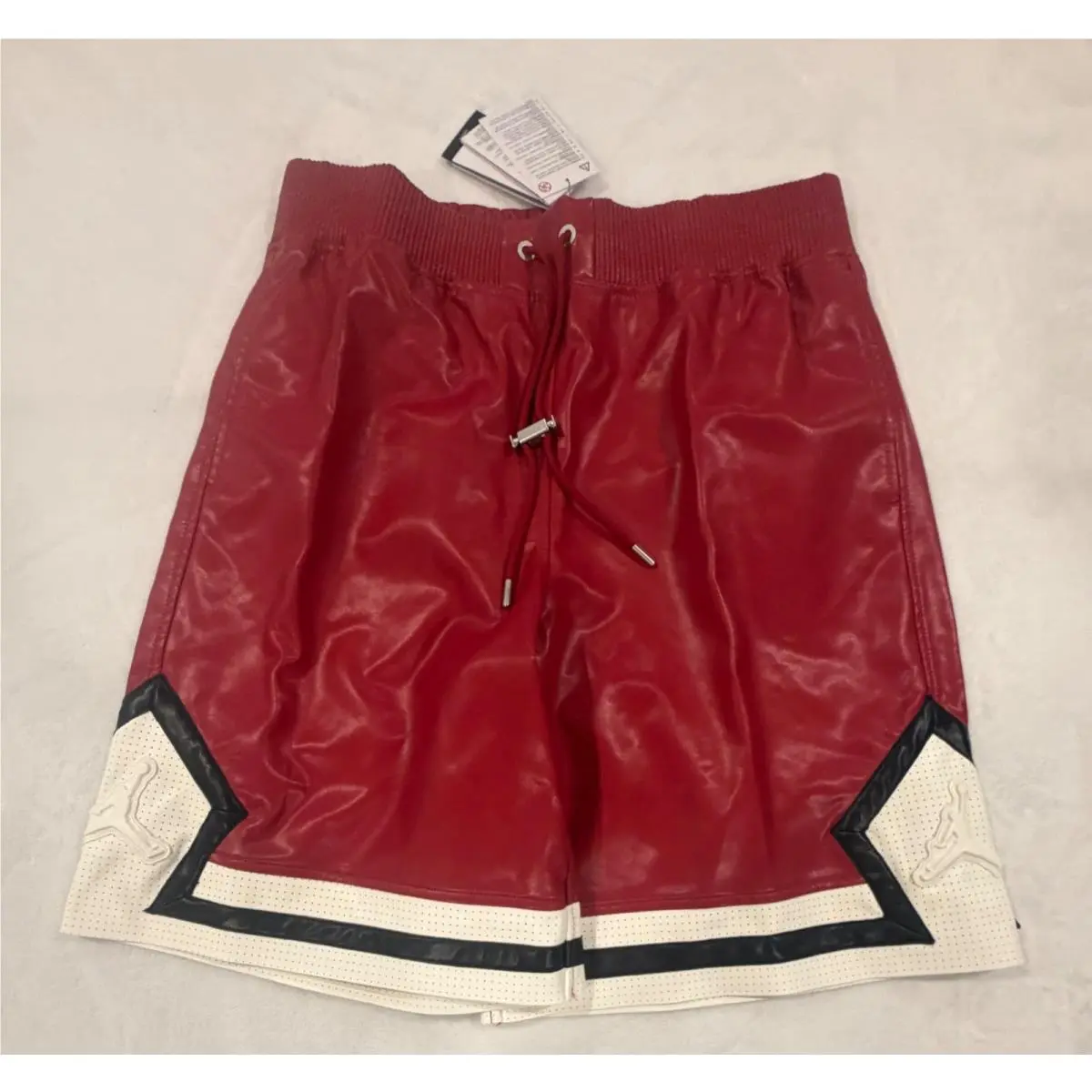 Air Jordan Leather Diamond Shorts Mens Size Medium HV0077 659 Limited Rare
