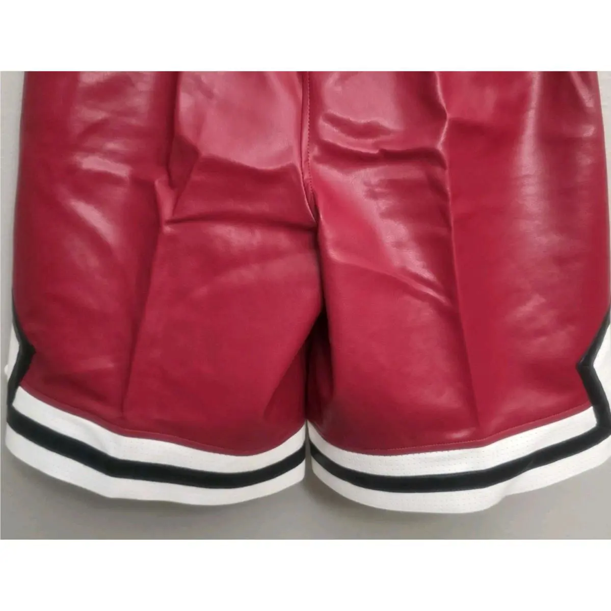 Nike clothing - Air Jordan Faux Leather Diamond Shorts - HV0077-659 - Wings Jordan Red (UPC: 198485197060) 8