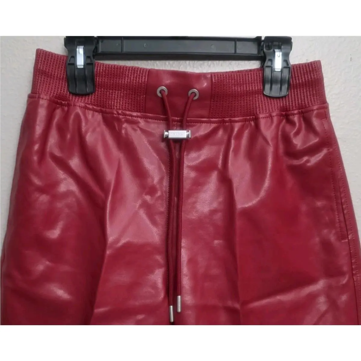 Nike clothing - Air Jordan Faux Leather Diamond Shorts - HV0077-659 - Wings Jordan Red (UPC: 198485197060) 0