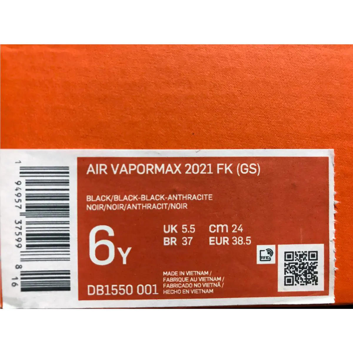 Nike shoes - Nike Air VaporMax 2021 - Air VaporMax - Black (UPC: 194957375998) 3