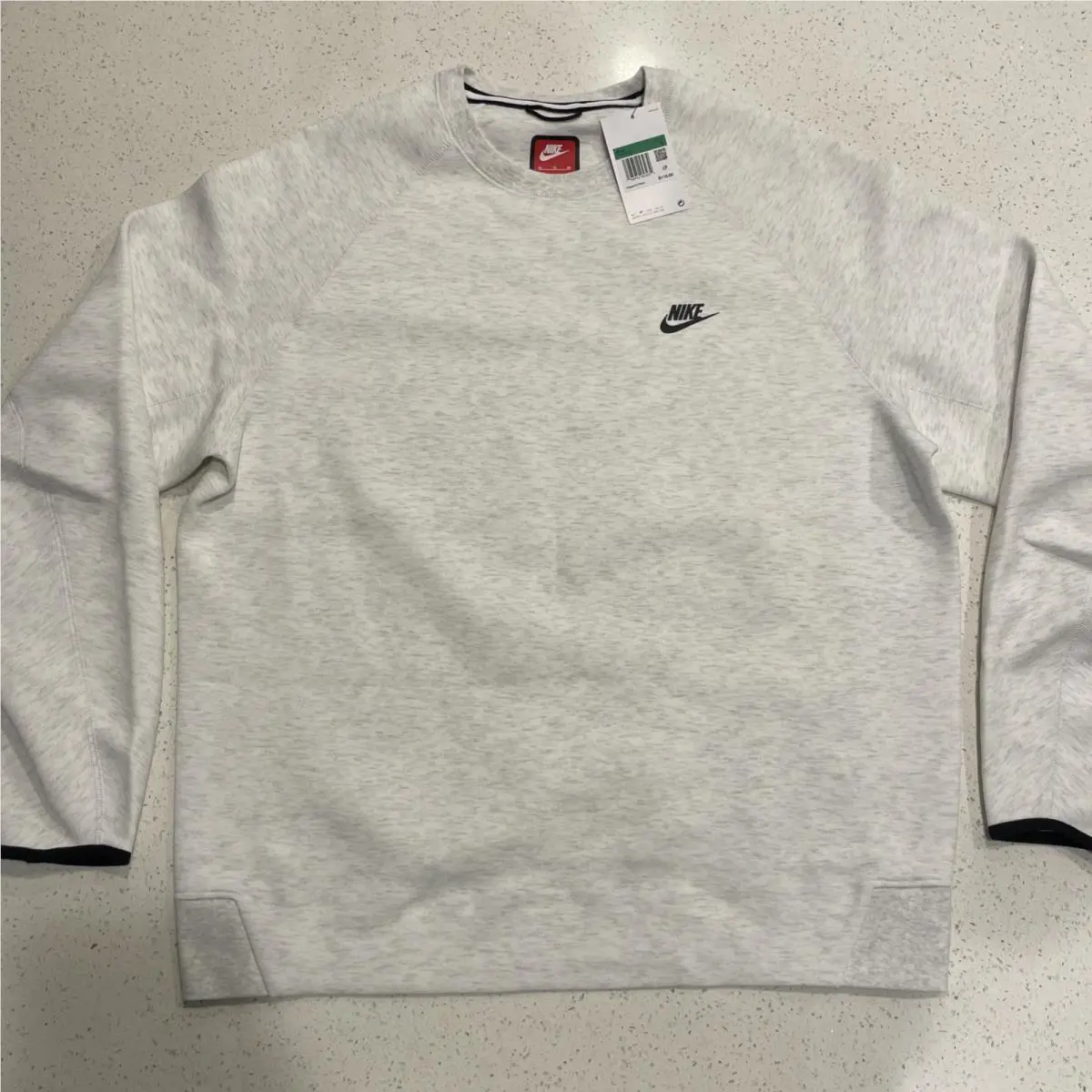 Nike Sportswear Tech Fleece Sweatshirt Birch Heather Men’s XL FB7916-051