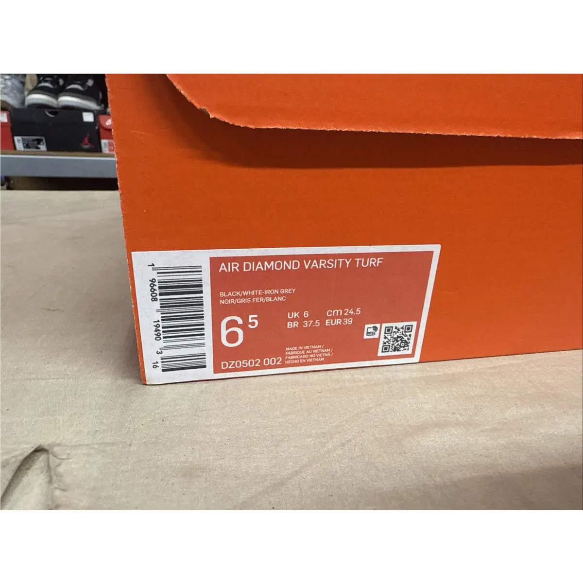 Nike shoes - Nike Air Diamond Varsity Turf - DZ0502-002 - Black (UPC: 0196608194903) 1