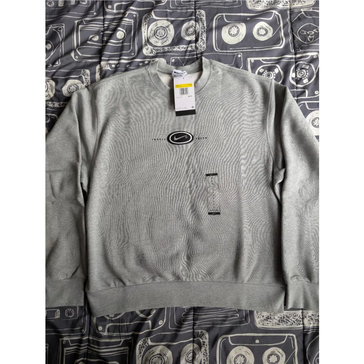 Nike SB Eric Koston Crewneck Gray HV0247-063 Mens Size Small