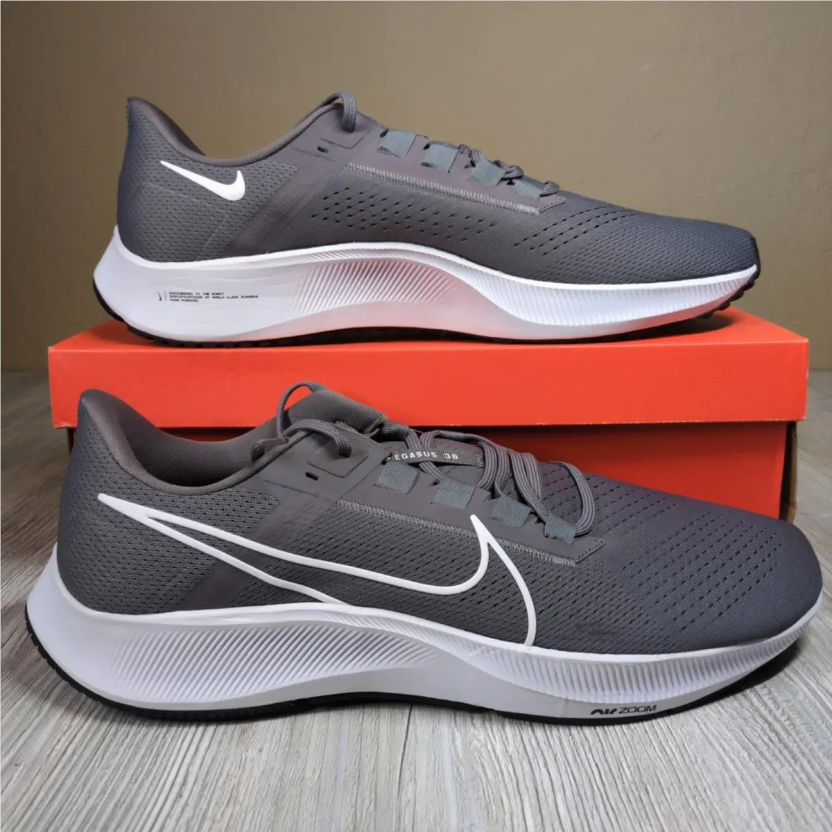 Nike Air Zoom Pegasus 38 TB Smoke Grey Mens Size 18 CZ1893-002