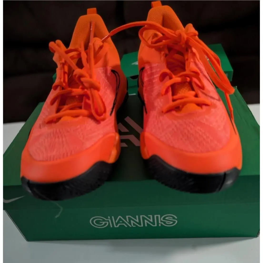 Nike Giannis Immortality 4 Total Orange/bright Crimson Size 7