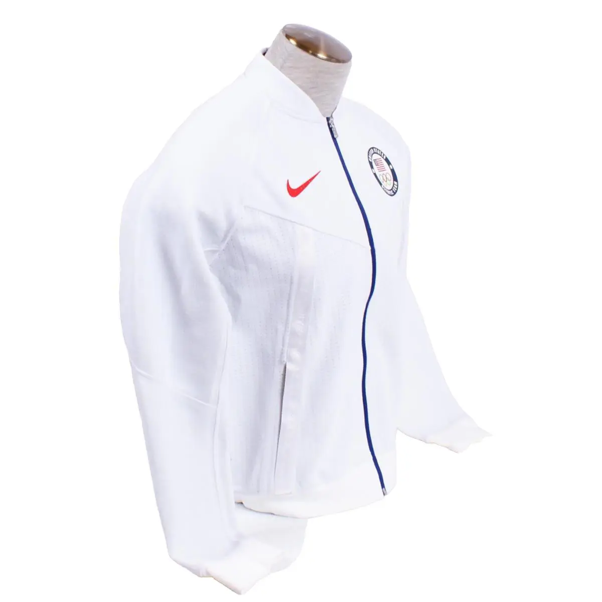 Nike clothing - Media Day Zip Front Jacket - White (UPC: 193656574404) 2