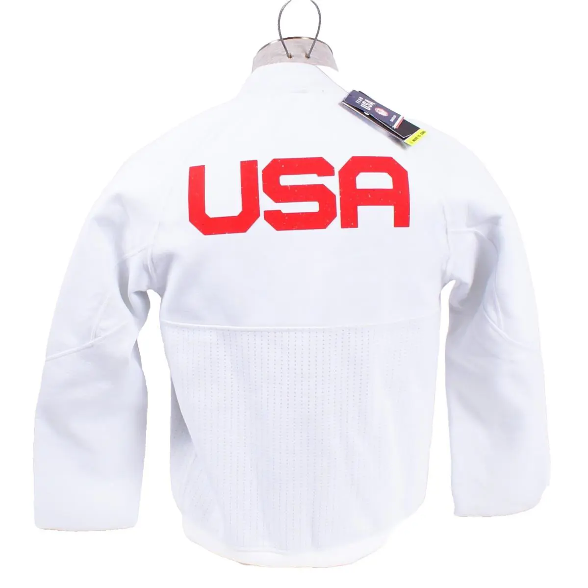 Nike clothing - Media Day Zip Front Jacket - White (UPC: 193656574404) 3