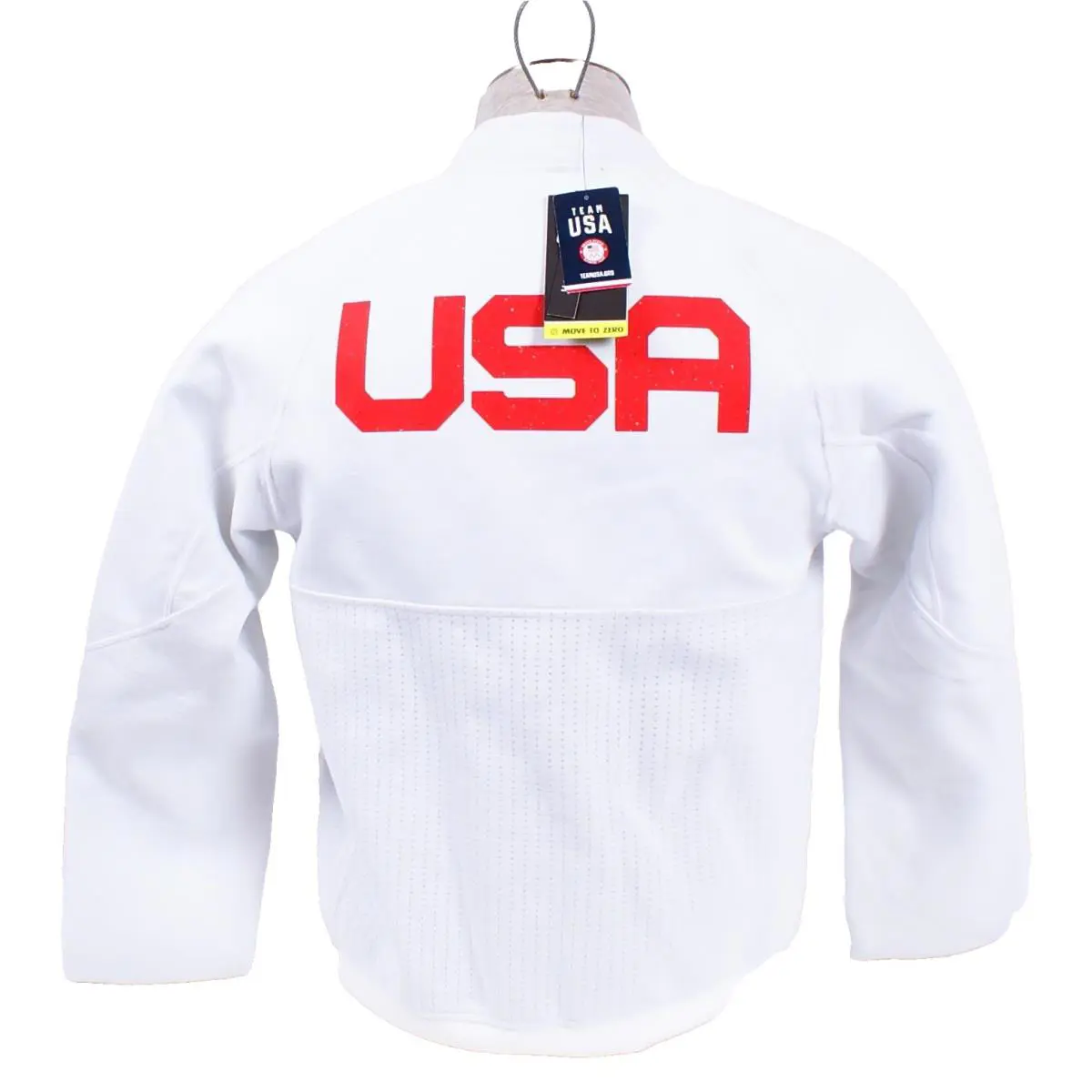 Nike clothing - Media Day Zip Front Jacket - White (UPC: 193656574404) 4
