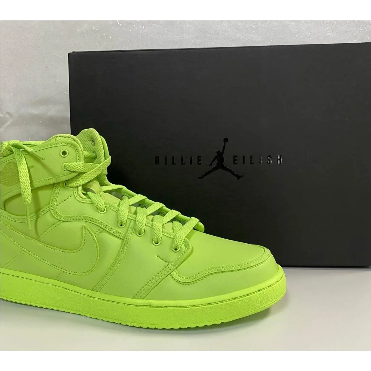 Jordan 1 Retro Ajko “billie Eilish Ghost Green” DN2857-330 Size Women`s 12