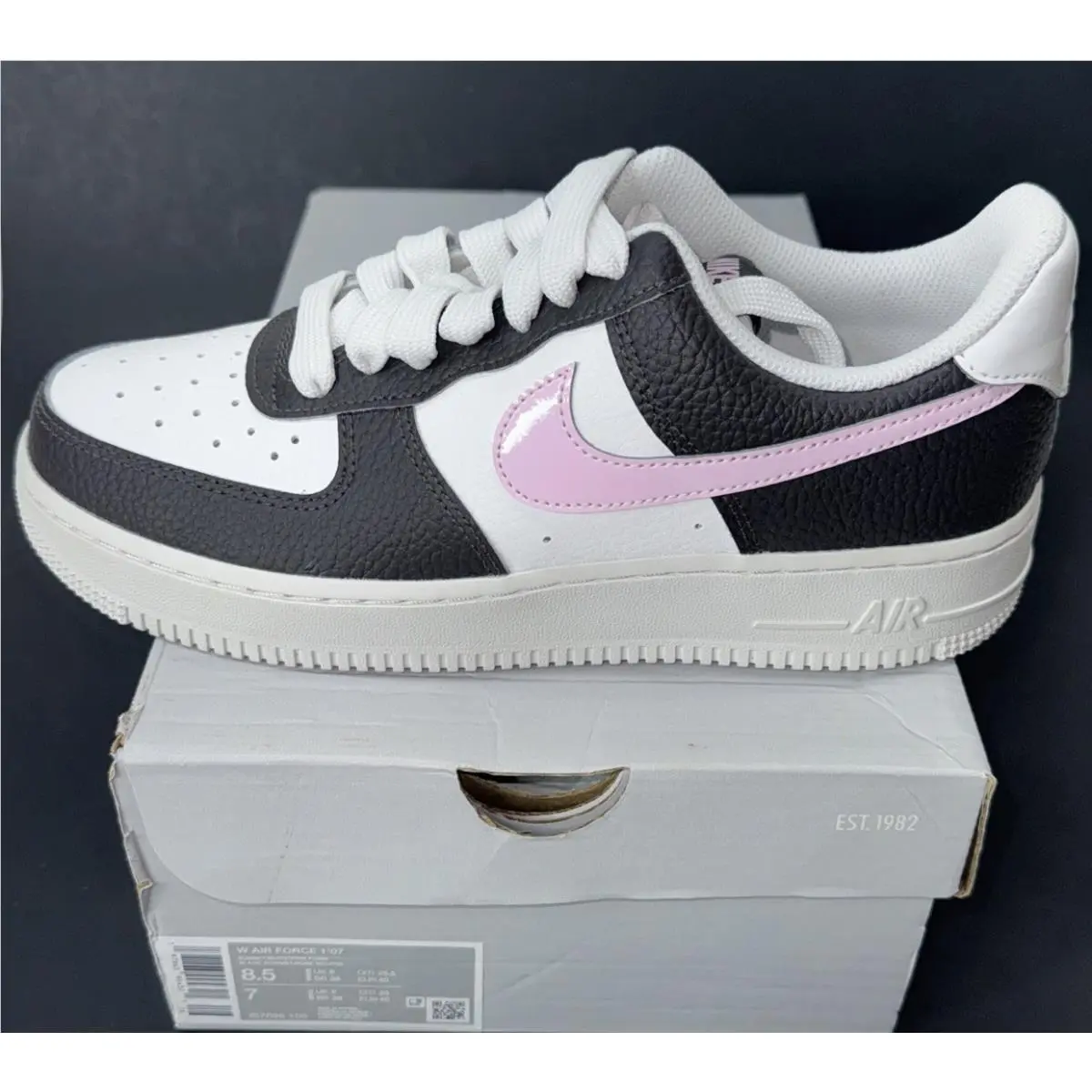 Nike Air Force 1 ‘07 Womens Sz 8.5 Summit White Pink Foam IB7696-100 Sneaker