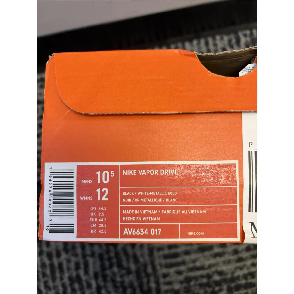 Nike shoes - Nike Vapor Drive - Vapor Drive - AV6634-017 - Gold 3