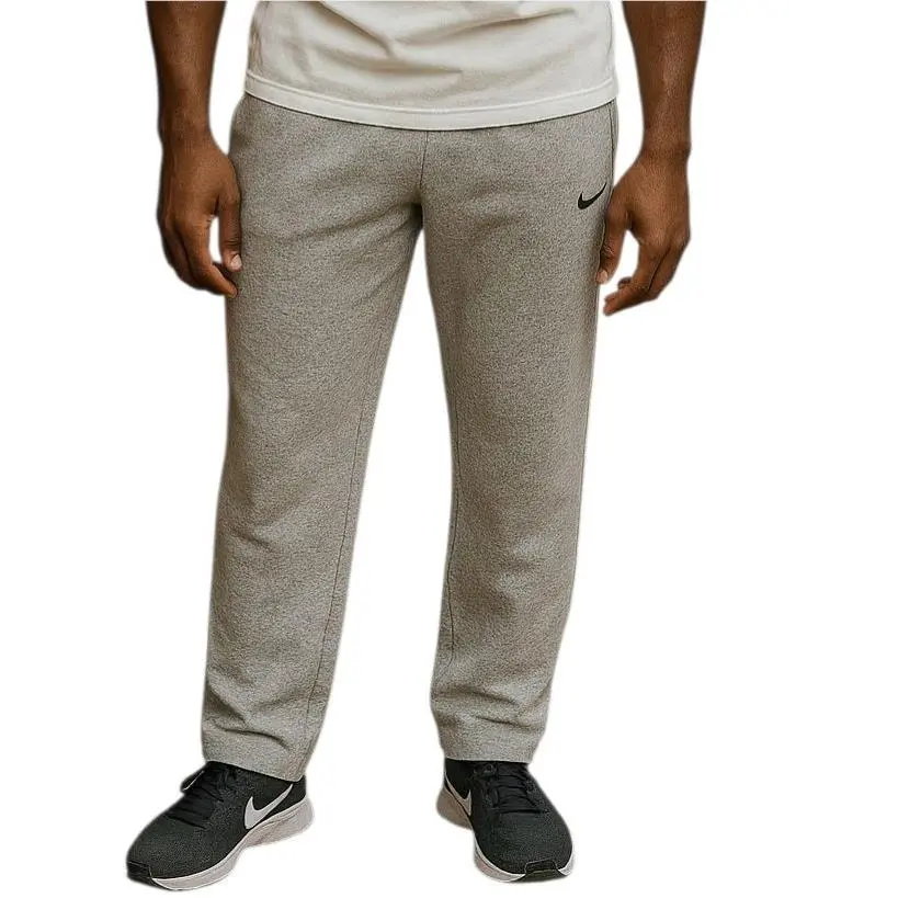 Nike Men`s Therma-fit Fitness Training Sweatpants Open Hem Gray DQ4856-063
