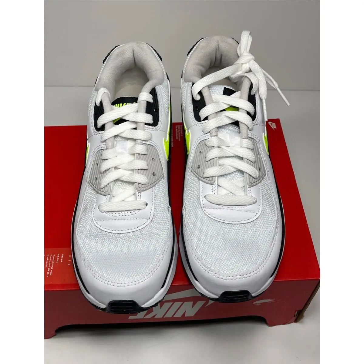 Nike shoes - Nike Air Max 90 - Air Max - White/HOT LIME BLACK (UPC: 194957436583) 2