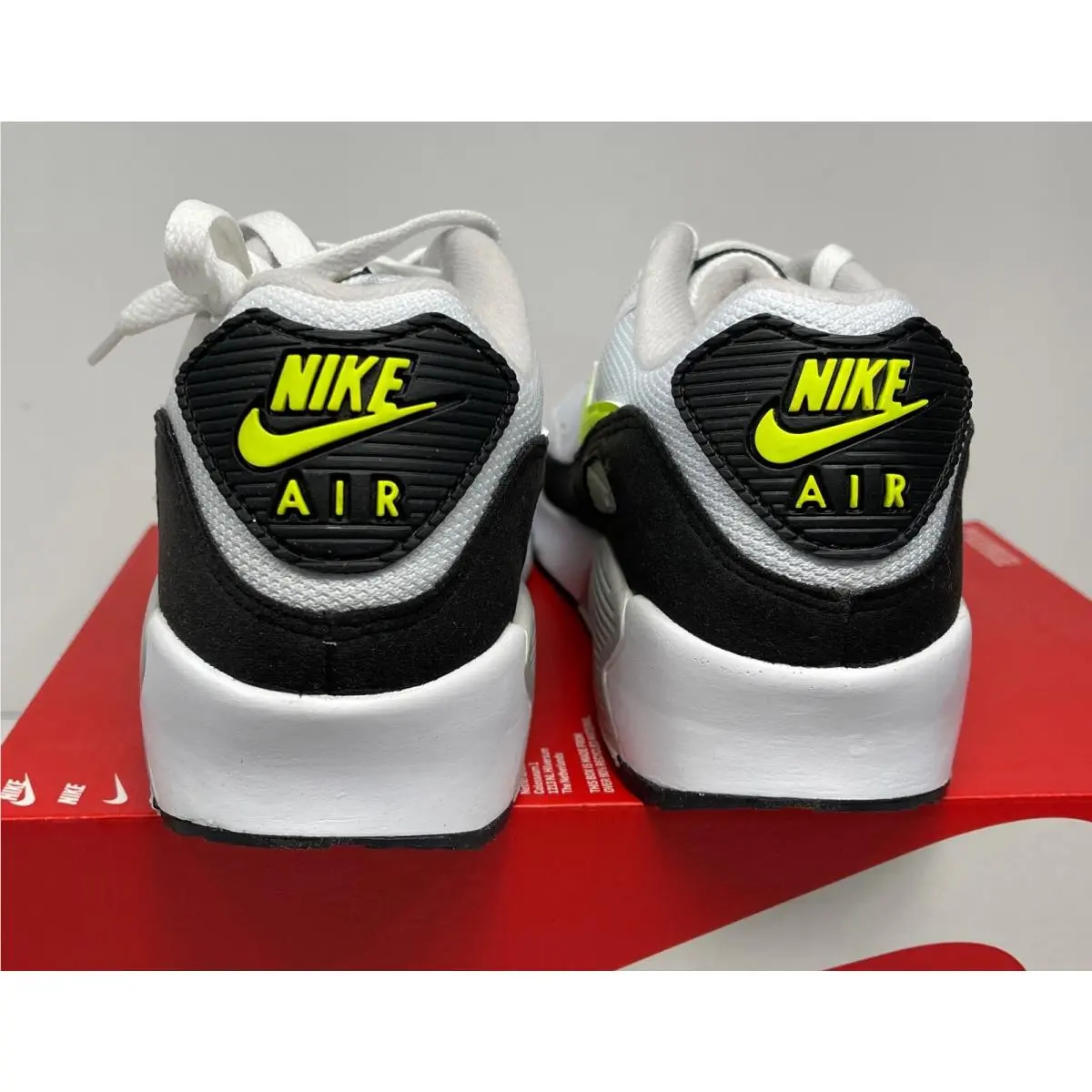 Nike shoes - Nike Air Max 90 - Air Max - White/HOT LIME BLACK (UPC: 194957436583) 0
