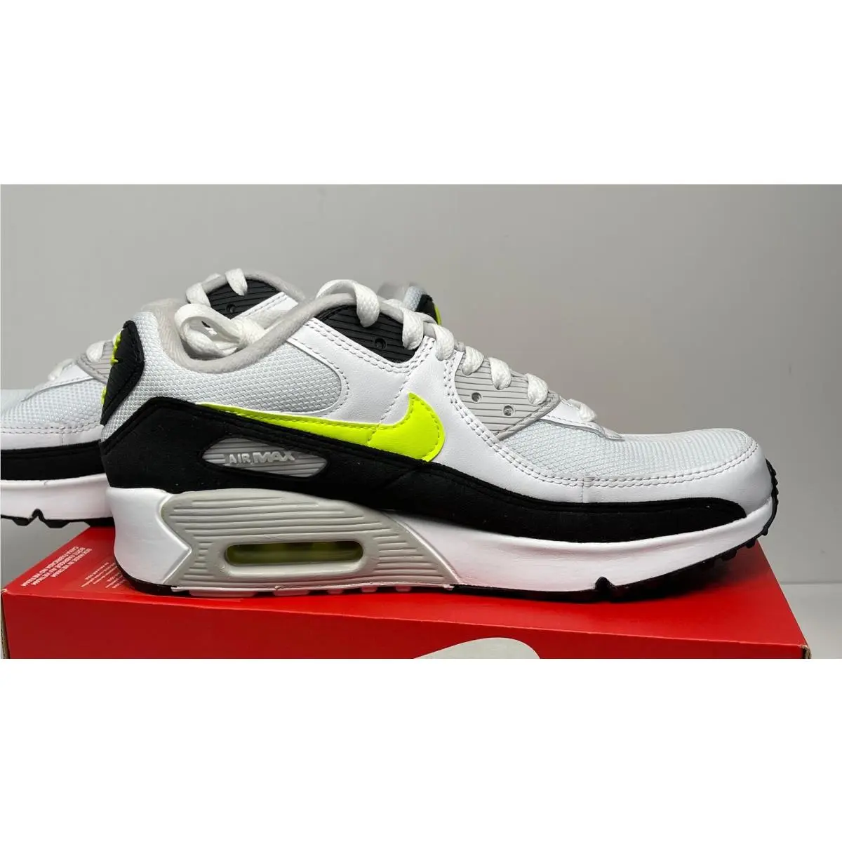 Nike shoes - Nike Air Max 90 - Air Max - White/HOT LIME BLACK (UPC: 194957436583) 5