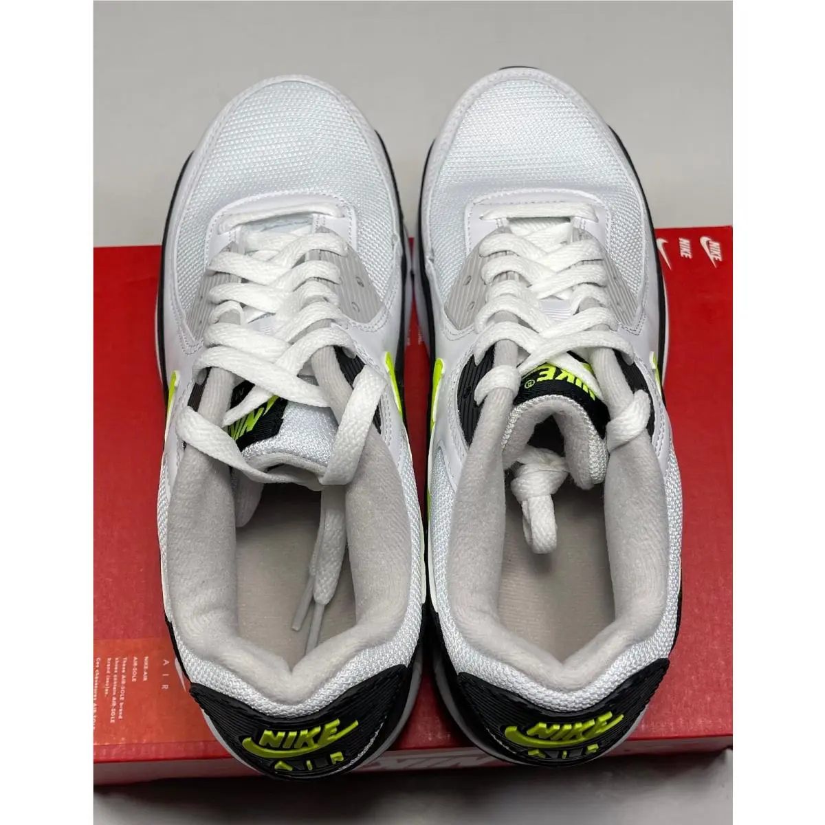 Nike shoes - Nike Air Max 90 - Air Max - White/HOT LIME BLACK (UPC: 194957436583) 7