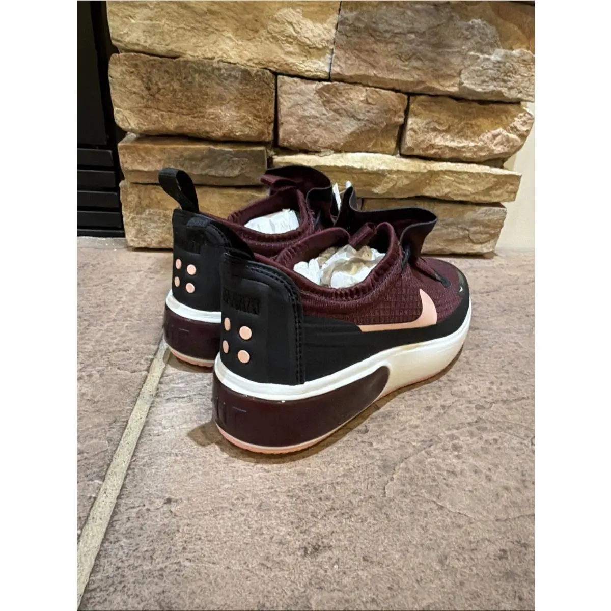 Nike shoes - Nike Air Max Dia - Air Max Dia - BQ9665-604 - Night Maroon/Black/Summit White/Bleached Coral, Manufacturer: NIGHT MAROON/BLEACHED CORAL-BLACK (UPC: 0193151660497) 2