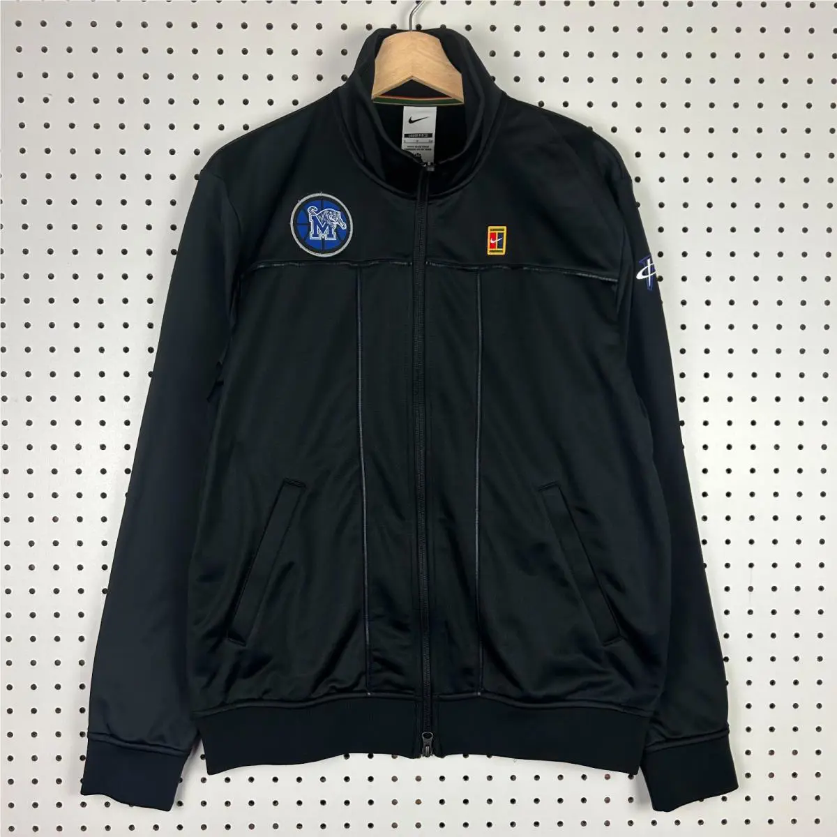 Nike 1 Cent Memphis Tigers Jacket Small Black Full Zip Basketball Penny Hardaway