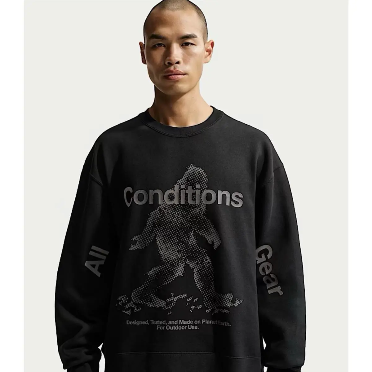 Nike Acg Tuff Fleece Therma-fit Pullover Crew-neck Sweatshirt IF1490-010 Medium