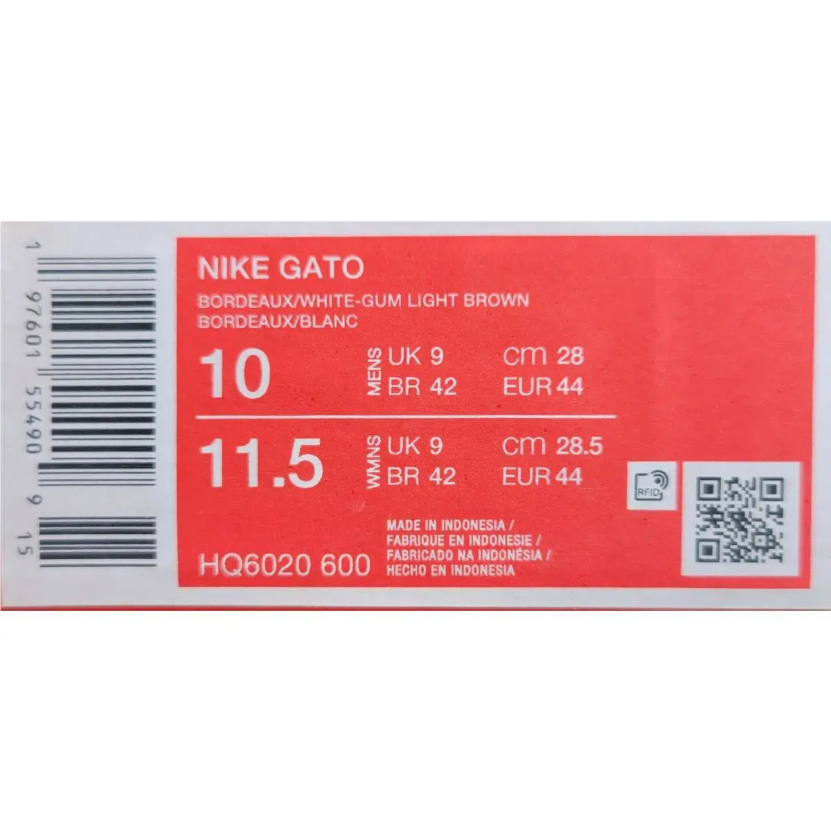 Nike shoes - Nike Gato - Gato - HQ6020-600 - Bordeaux 5