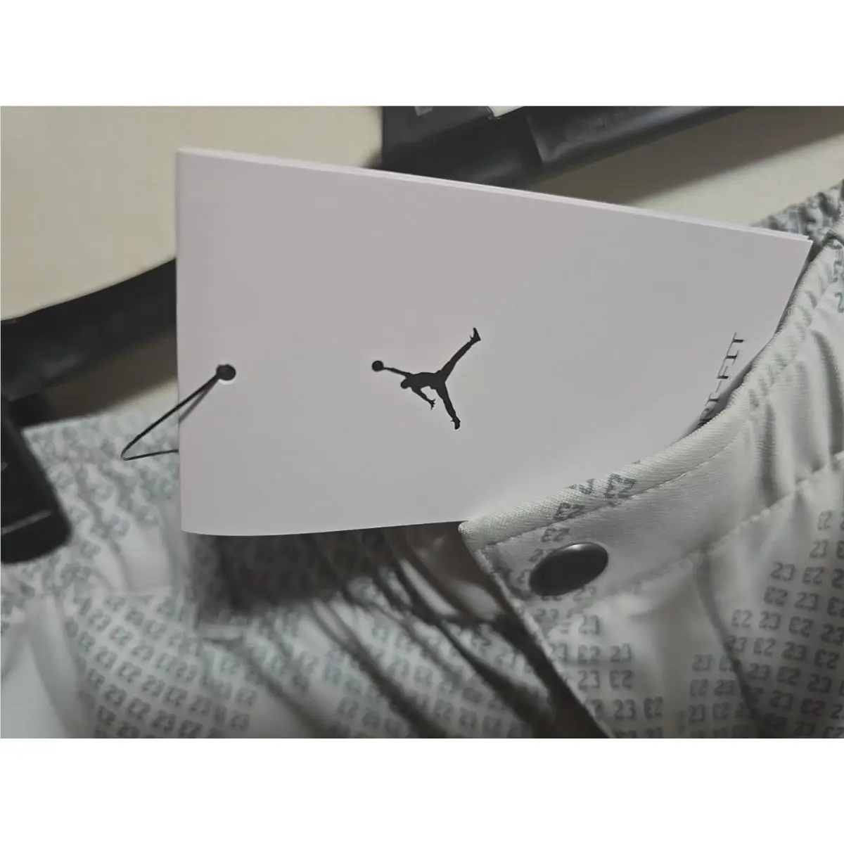Nike clothing - Jordan Dri-Fit Golf Diamond Shorts - HQ8675-034 - light silver/black (UPC: 198485047907) 1