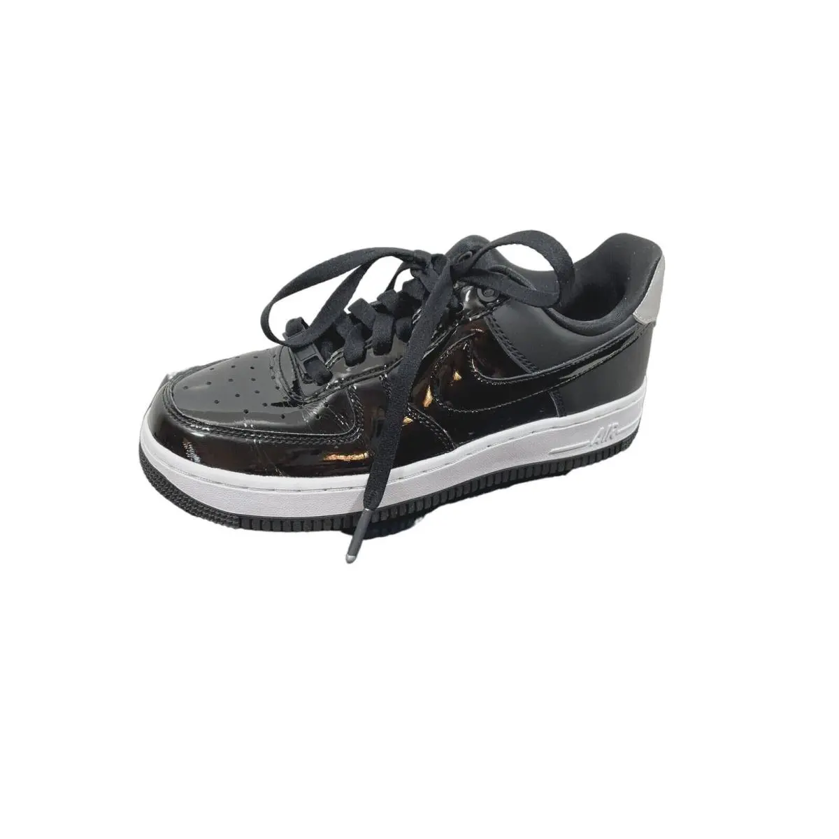 Nike Air Force 1 `07 SE Black Patent Leather Sneaker AH6827-001 Women`s 6