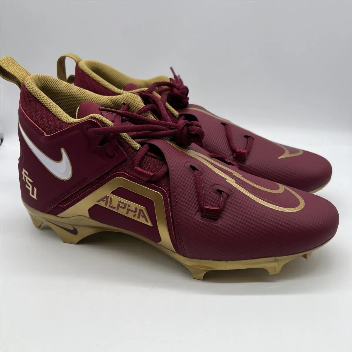 Nike Alpha Menace Pro 3 Florida State Men’s Size 12.5 Football Cleat DH3355-600