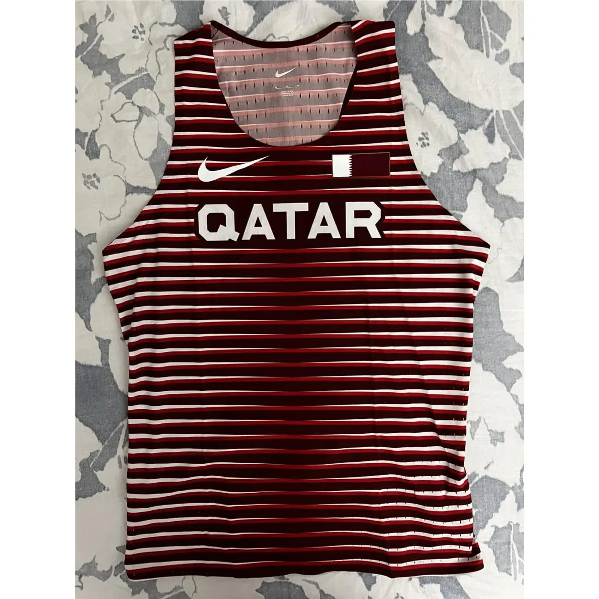 Nike Pro Elite Qatar Track Field Running Singlet Usa Men’s Sz M CI8115-611