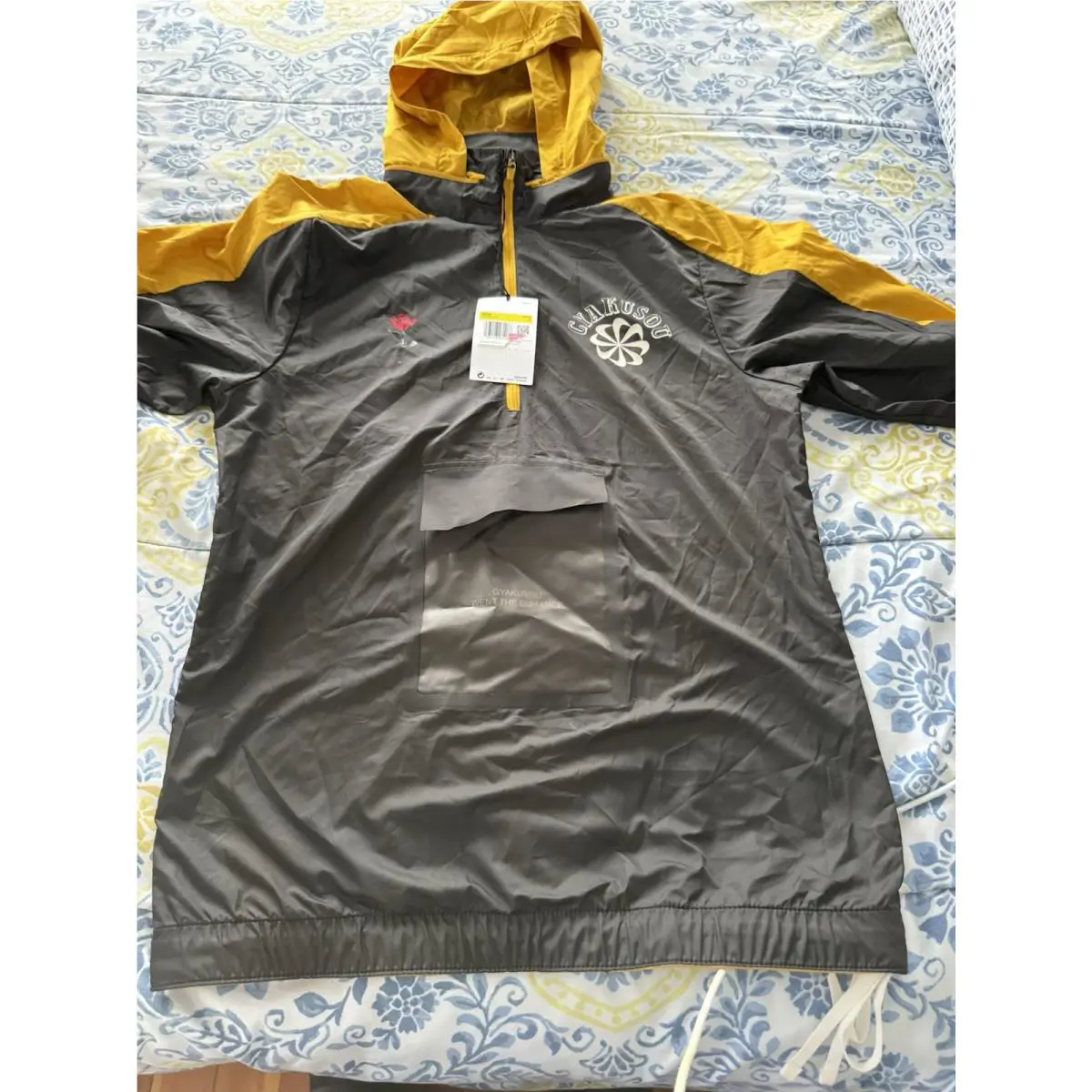 Nike Gyakusou Ruining Hooded Jackets Men’s Size Small 3-1 Pewter Yellow M