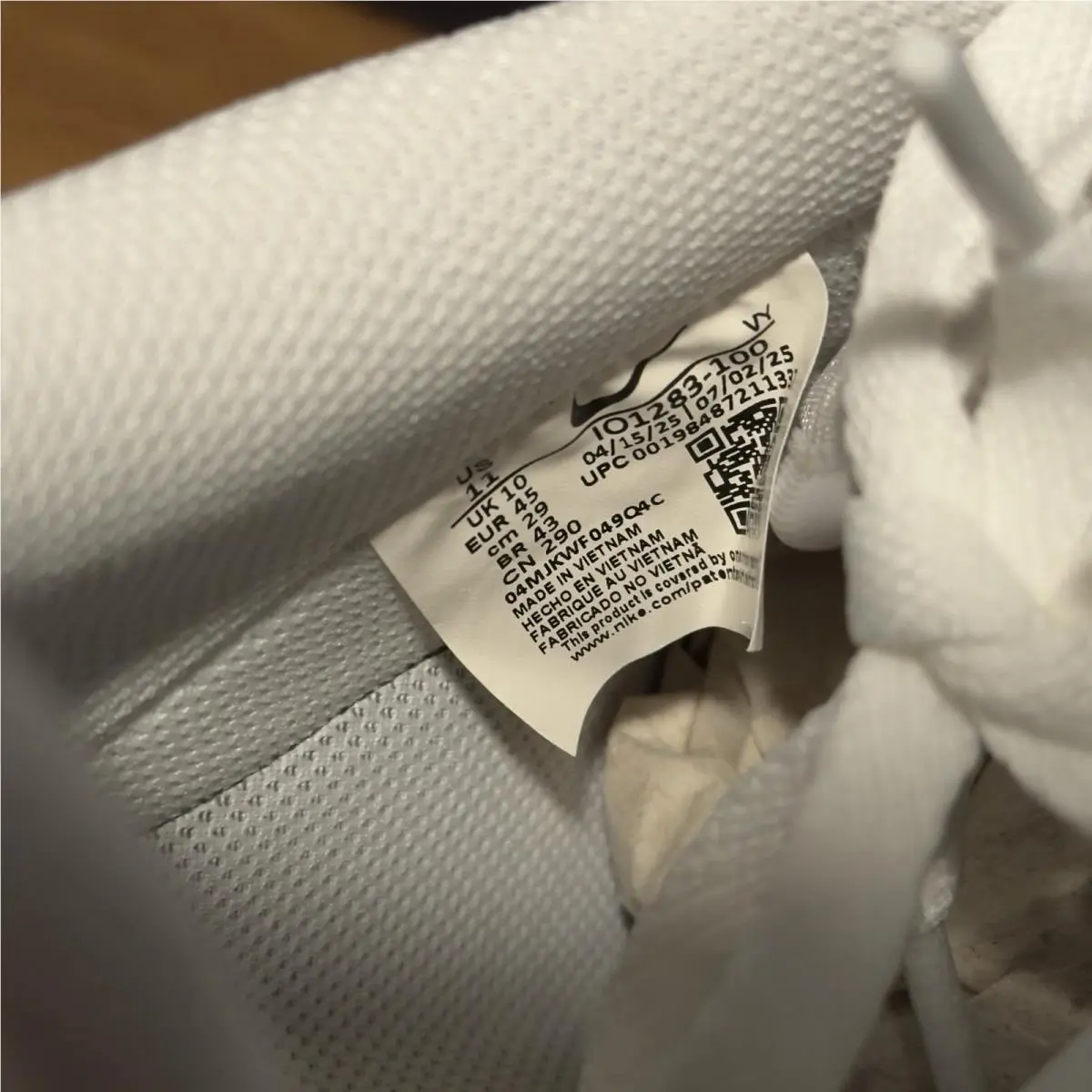 Nike shoes - IO1283 100 - IO1283-100 - White (UPC: 0198487211337) 5