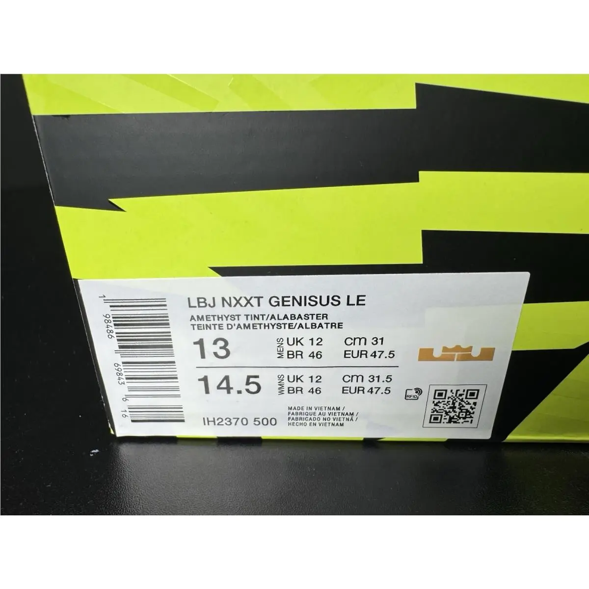 Nike shoes - Nike Zoom LeBron NXXT Gen - IH2370-500 - Purple, Manufacturer: Amethyst Tint/Alabaster (UPC: 198486698436) 7