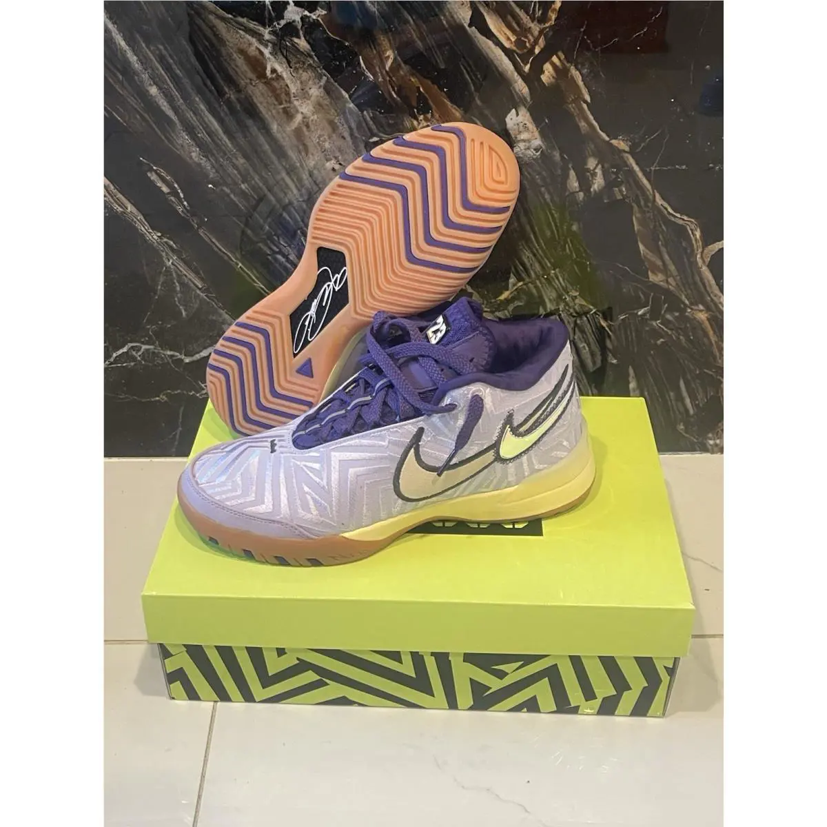 Nike Zoom Lebron Nxxt Genisus Sz 7.5 Men Basketball Shoes Purple IH2370-500