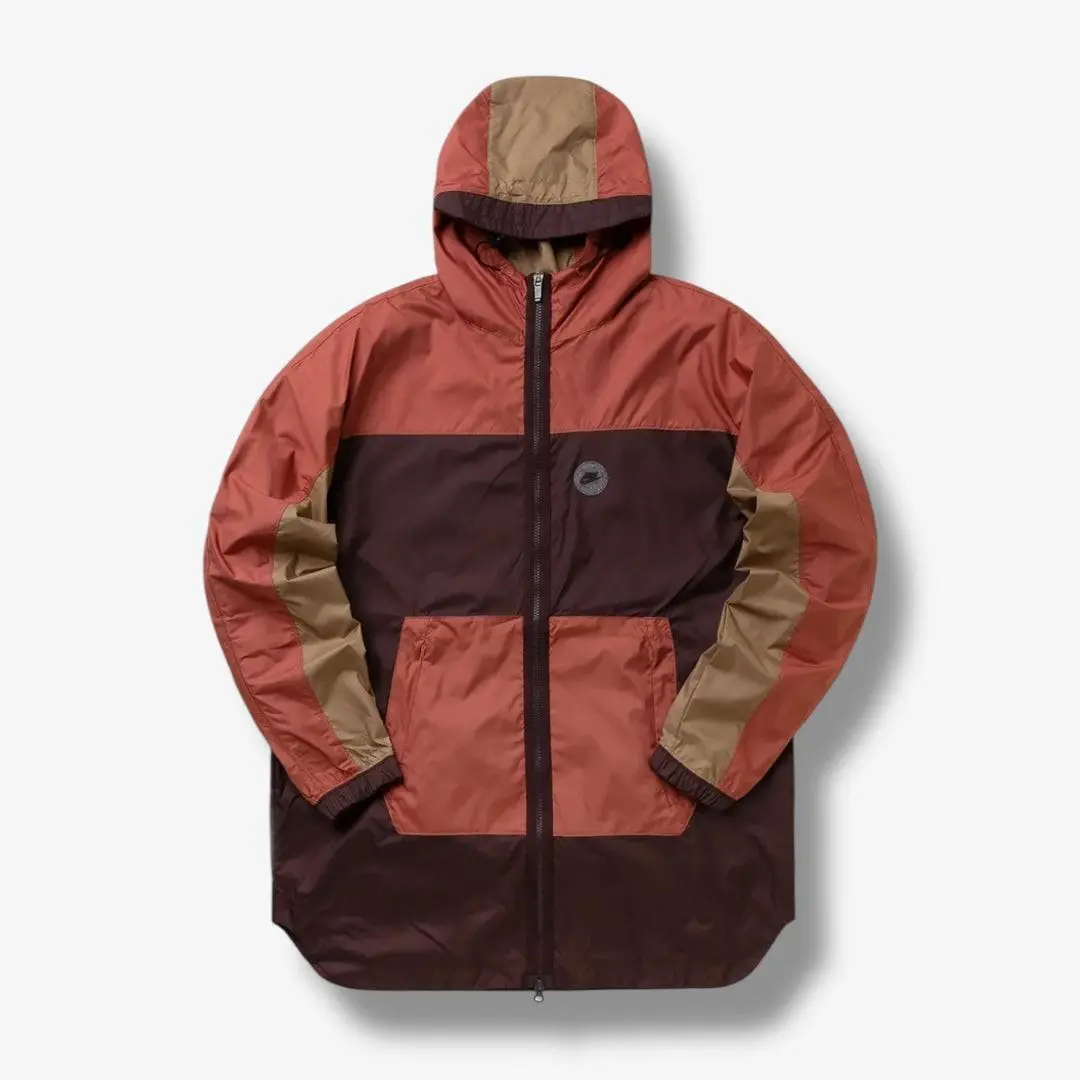 Nike Spu Woven Jacket Men`s L Hooded Windreaker FB2192 203 Basalt/dark Driftwood
