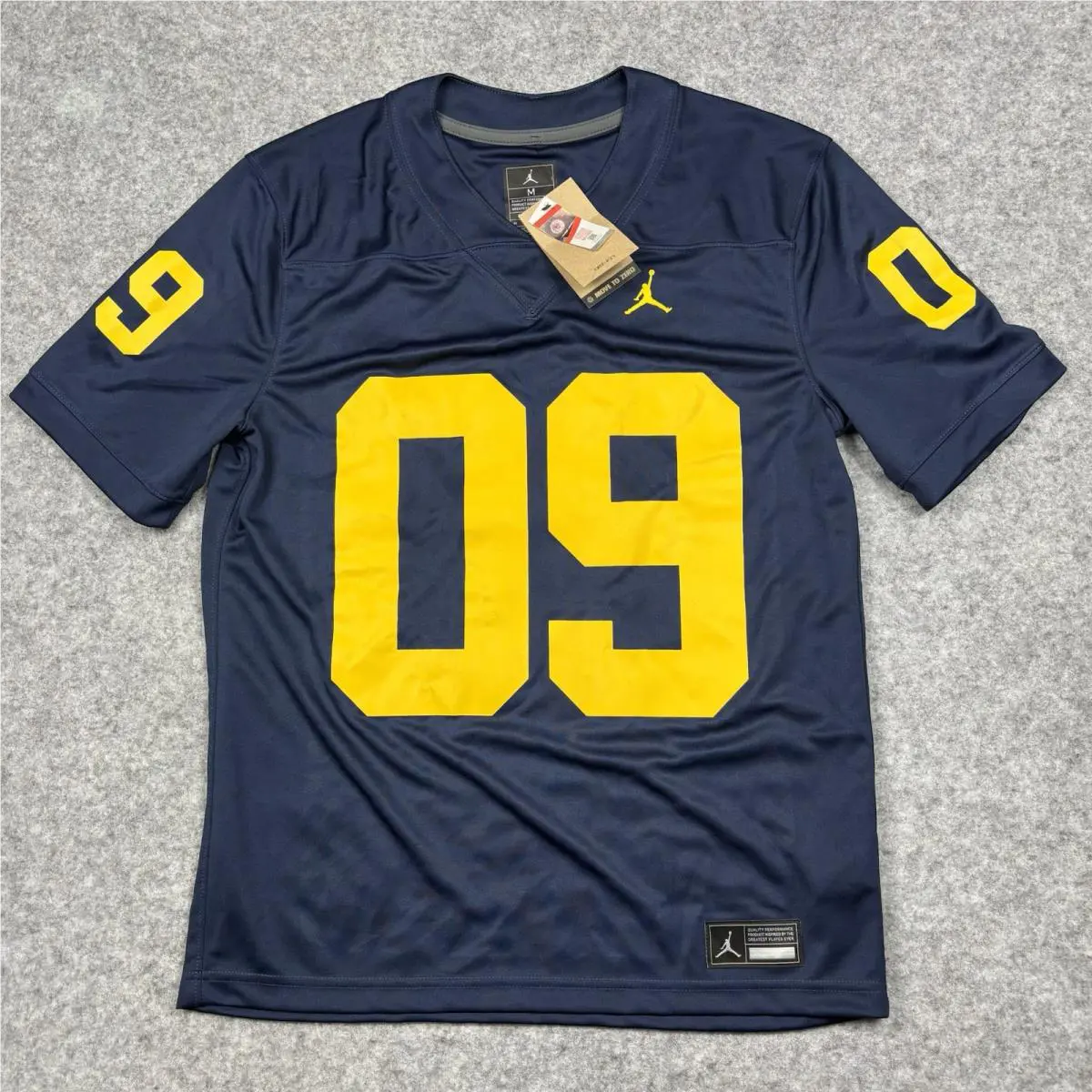 Jordan Dri-fit Football Jersey Mens Medium Navy Blue 84 Jumpman CK4484-419