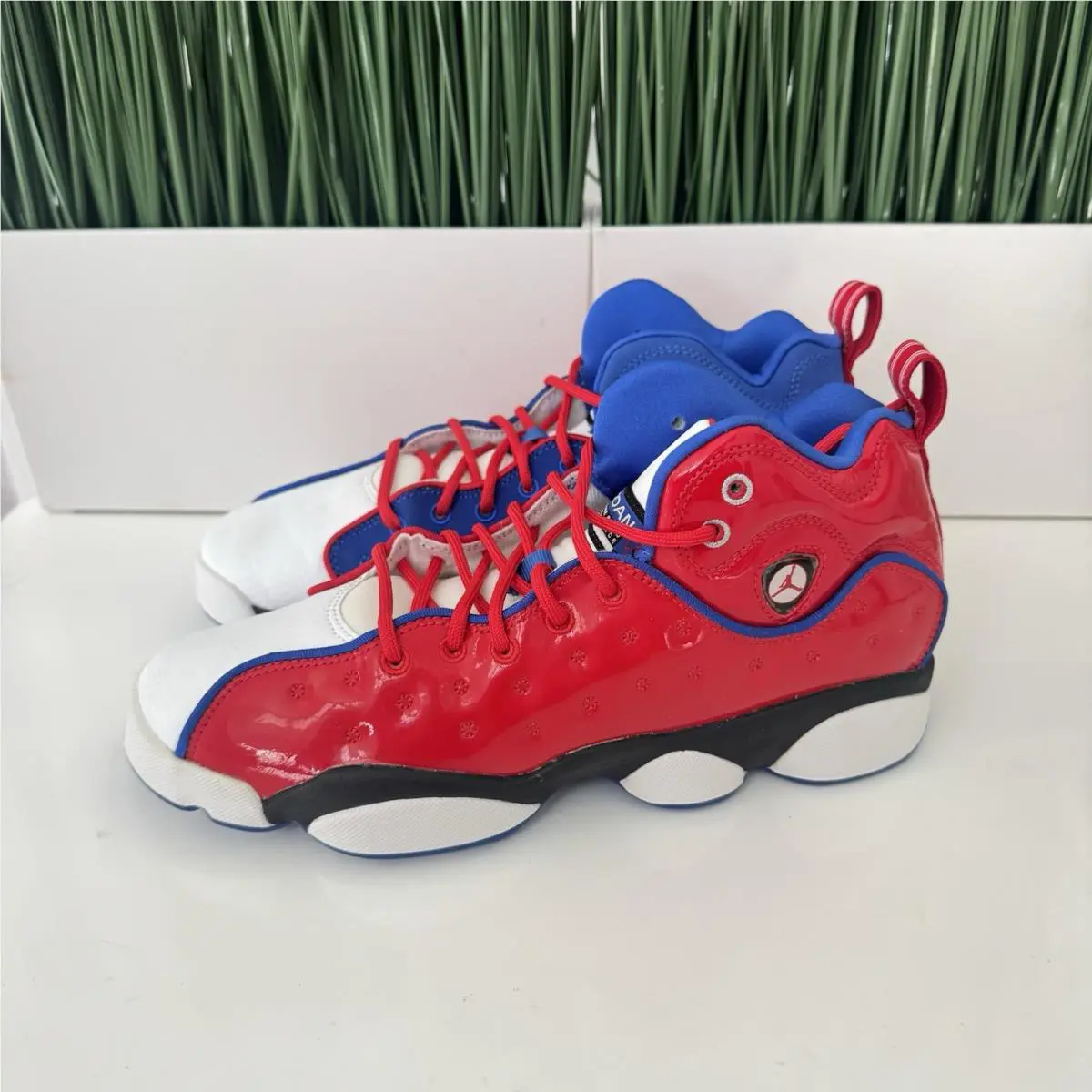 Nike Air Jordan Jumpman Team 2 Nby University Red Shoes 820273-604 Kids Size 7Y
