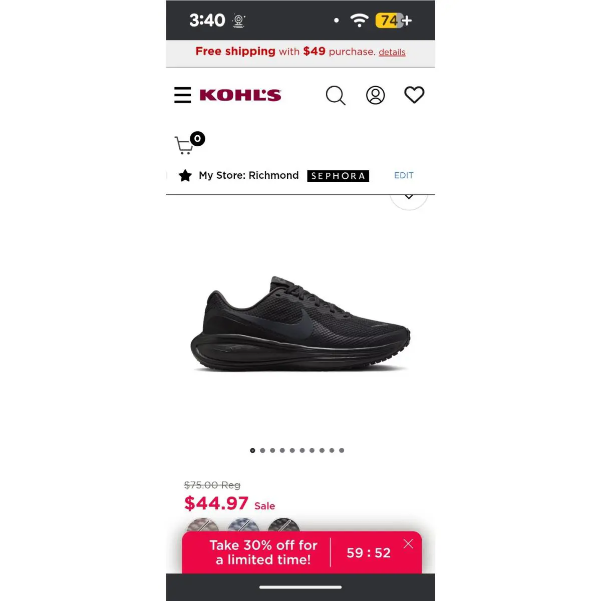 Nike shoes - Nike Revolution 7 - Revolution - Black 5