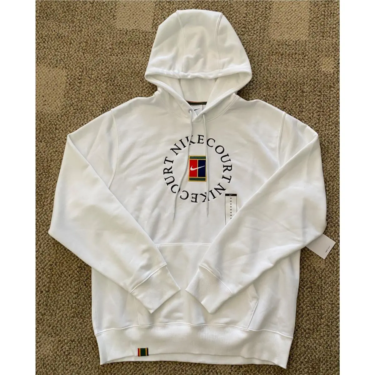 Nike Court Heritage Sweatshirt Hoodie French Terry Tennis HM6759-100 Men`s M
