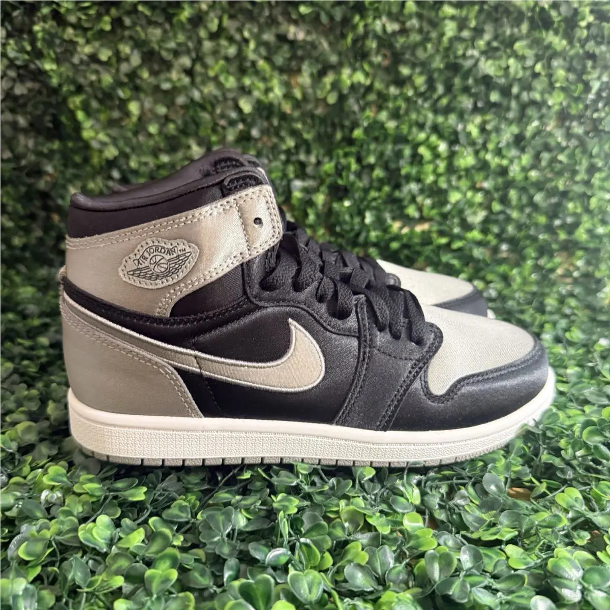 Nike Air Jordan 1 Retro High OG Satin Shadow Black Grey FD5304-010 Size 3Y