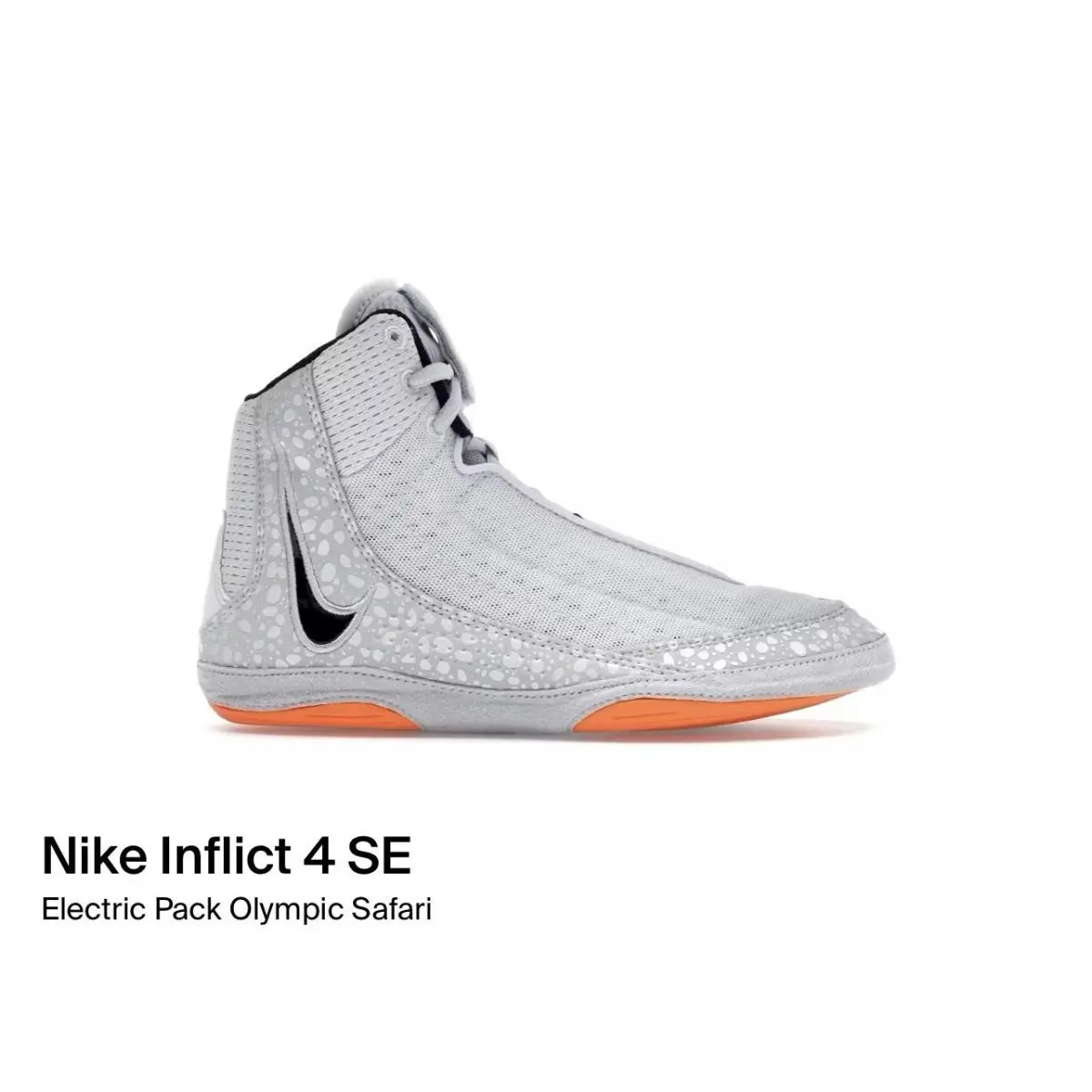 Size 10.5 - Nike Inflict 4 SE HV4207 001 Size 10.5 Football Grey Sky Grey