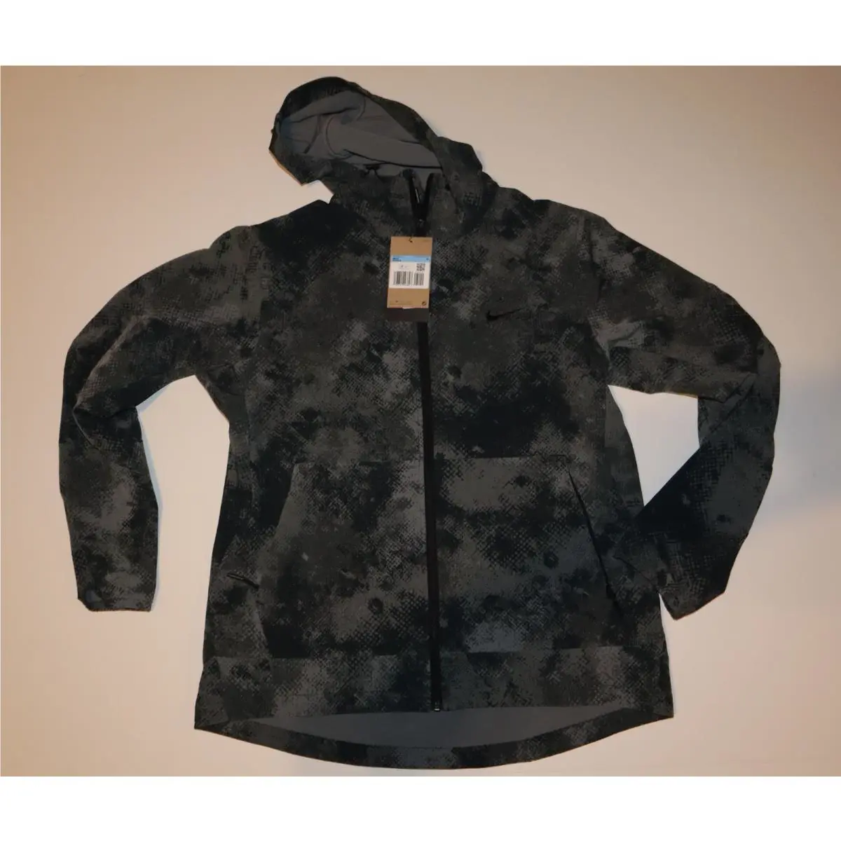 Nike Repel Camo Unlimited Running Jacket FZ1092-010 Men’s Size M