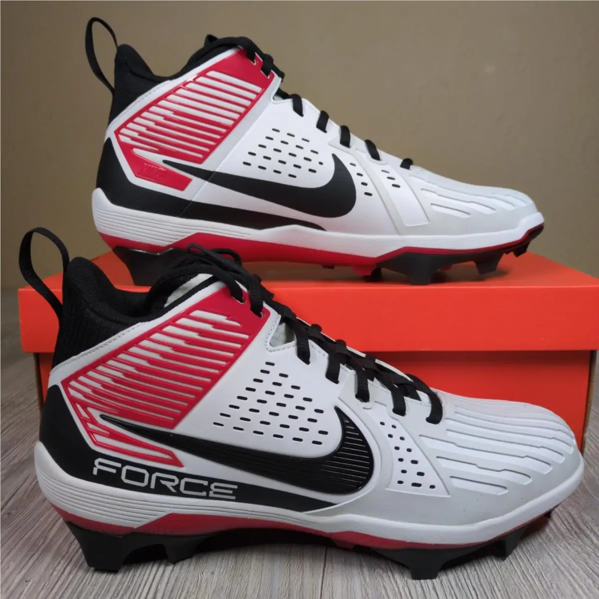 Nike Force Savage Pro 3 White/red Mens Size 12 DA5453-102