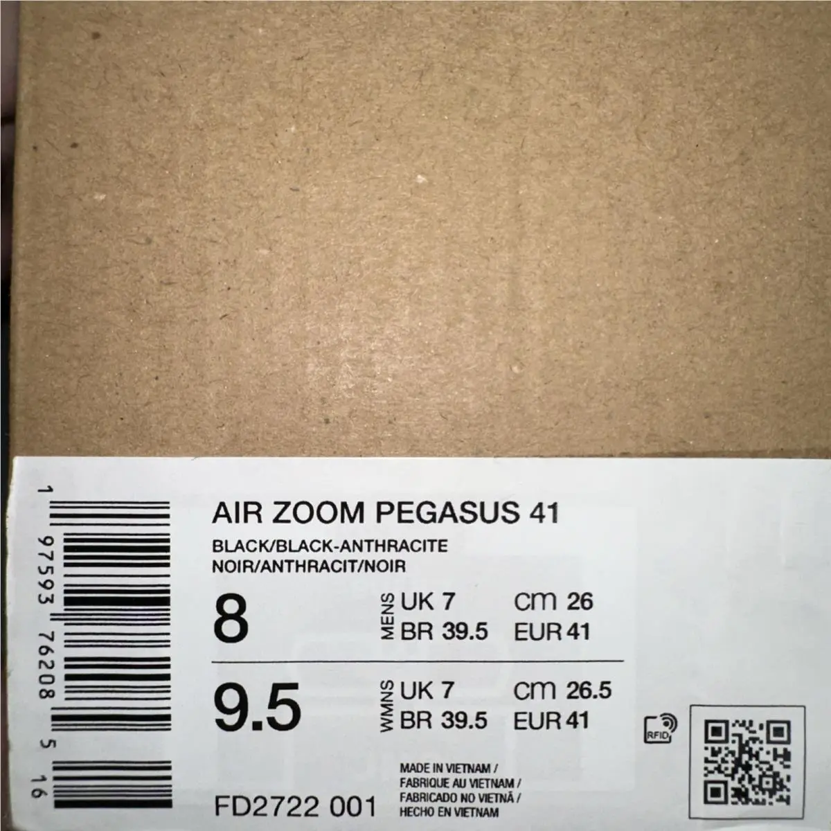 Nike shoes - Nike Air Zoom Pegasus 41 - FD2722-001 - Black 4