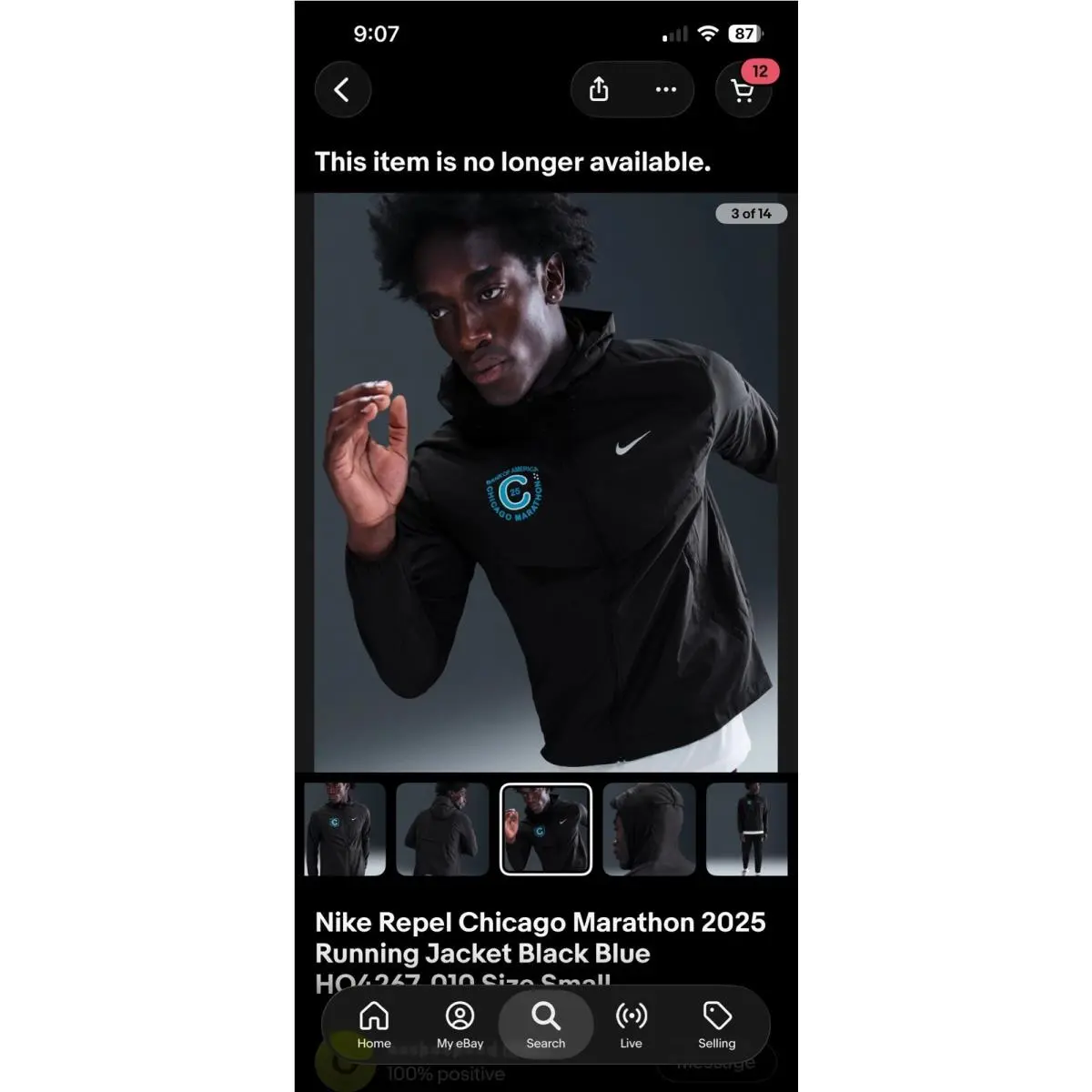 Nike clothing - Nike Repel Chicago Marathon - Repel Chicago Marathon - HQ4267010 - Black (UPC: 0198485319066) 1