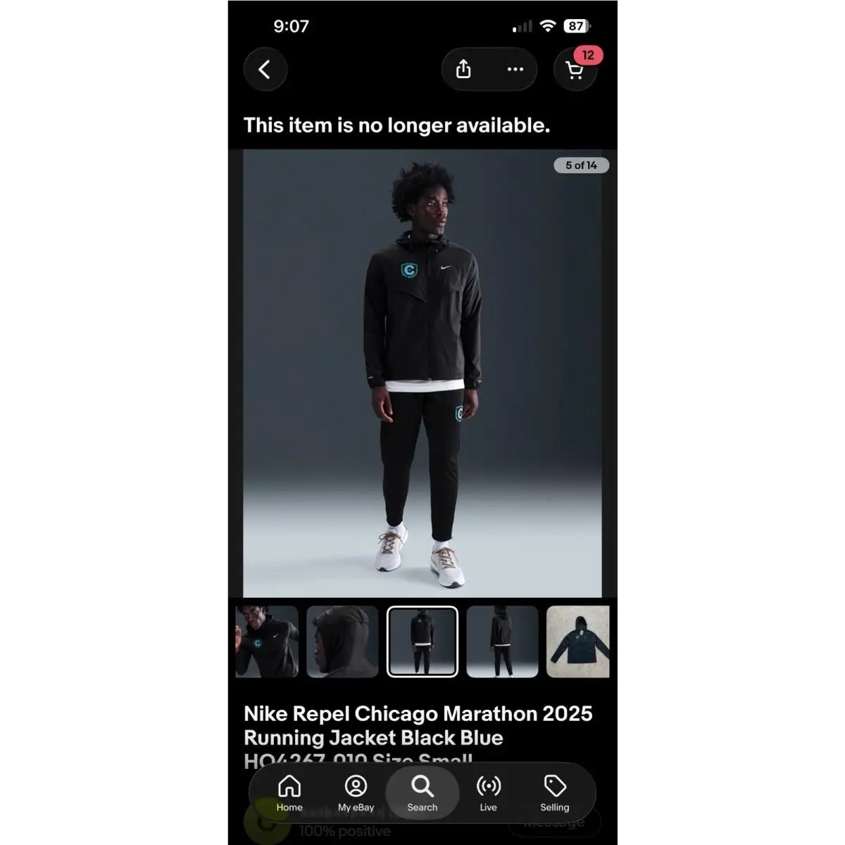 Nike clothing - Nike Repel Chicago Marathon - Repel Chicago Marathon - HQ4267010 - Black (UPC: 0198485319066) 3