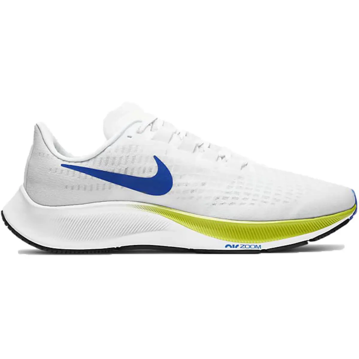 Nike Size 9 Air Zoom Pegasus 37 White Racer Blue
