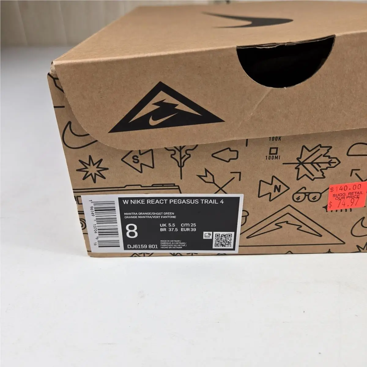 Nike shoes - DJ6159801 - DJ6159-801 - Orange / Green 9