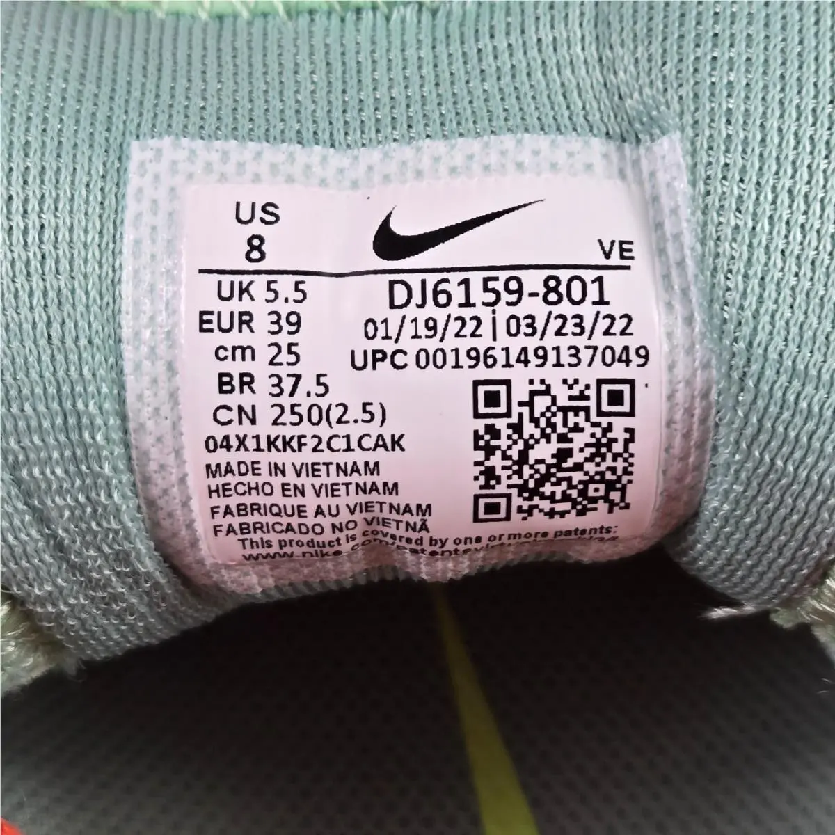 Nike shoes - DJ6159801 - DJ6159-801 - Orange / Green 7