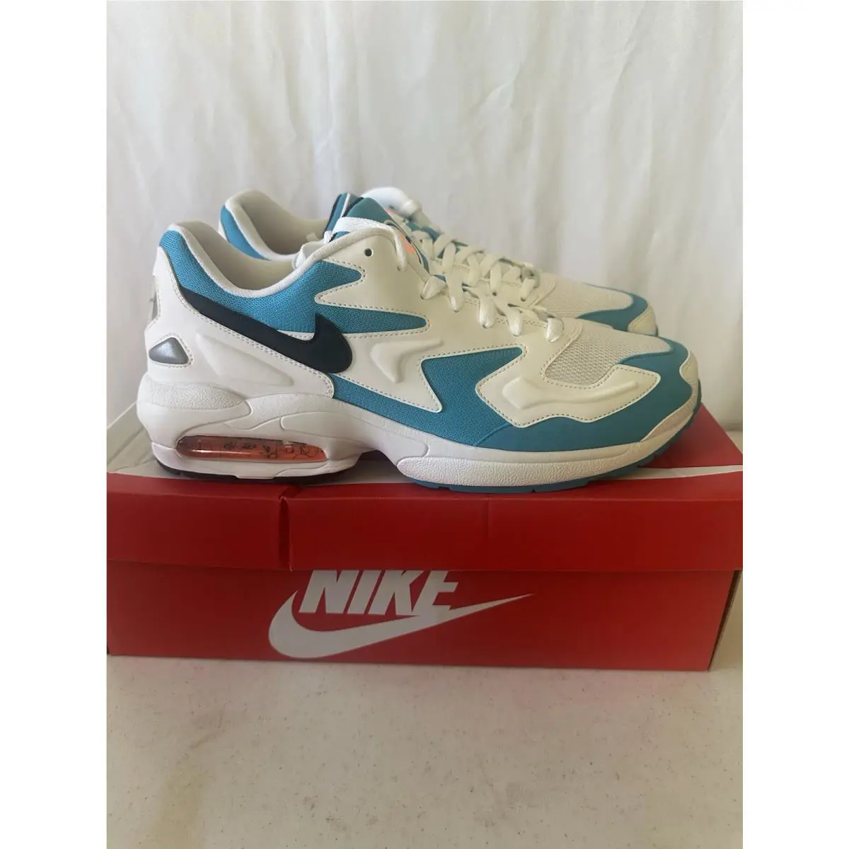 Nike shoes - Nike Air Max2 Light - Air Light - AO1741-100 - Blue 0