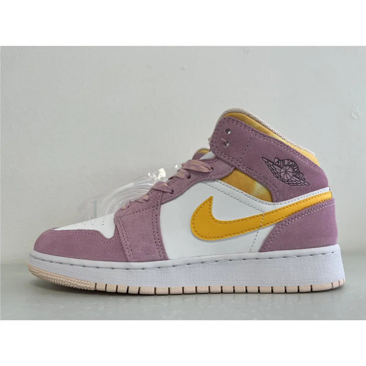 Nike shoes - Air Jordan 1 Mid SE - LT Arctic Pink/University Gold (UPC: 194956630142) 0